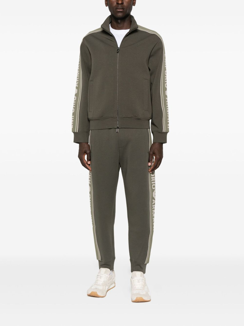 EMPORIO ARMANI logo-detail side-stripe track pants outlook