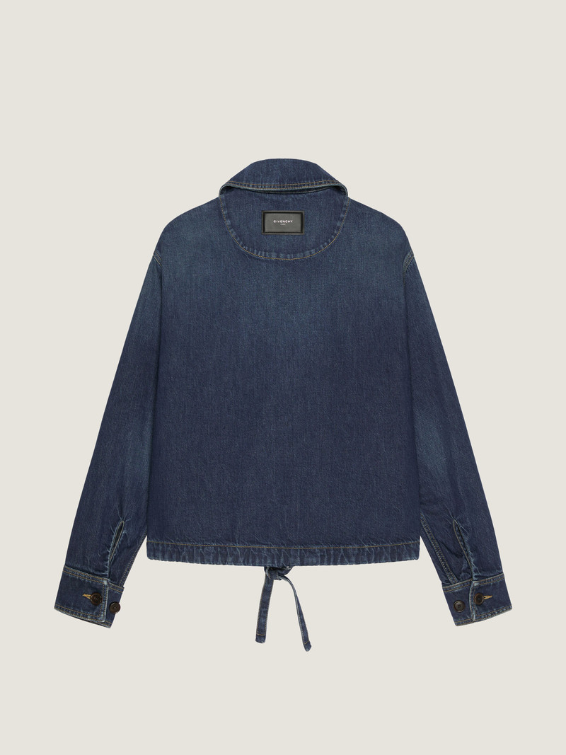 Givenchy SMOCK JACKET IN RAW DENIM outlook