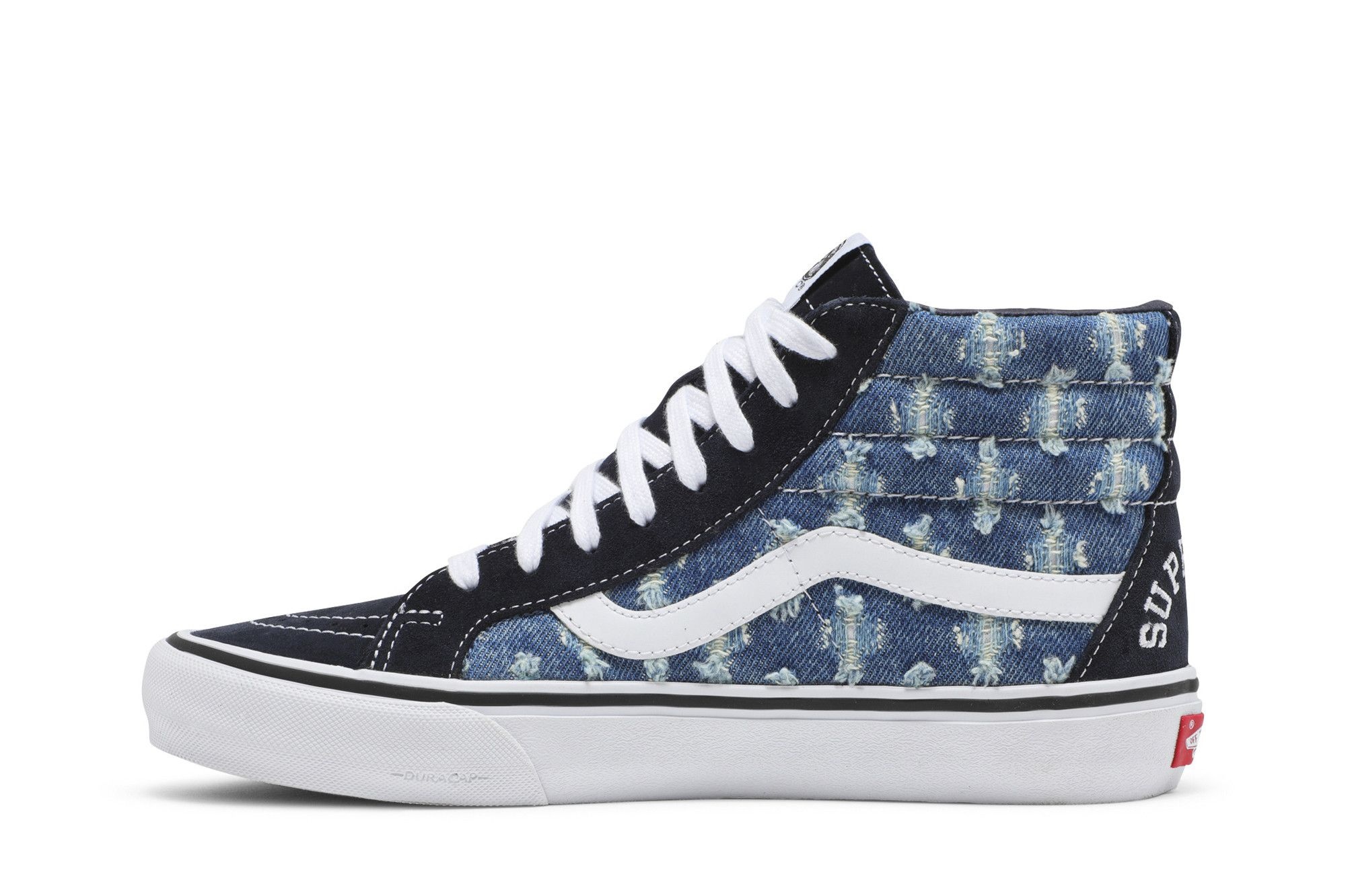 Supreme x Sk8-Hi 'Blue Hole Punch Denim' - 3