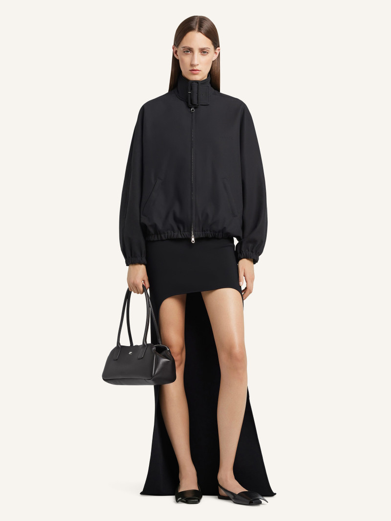 courrèges BUCKLE ZIPPED BOMBER JACKET outlook