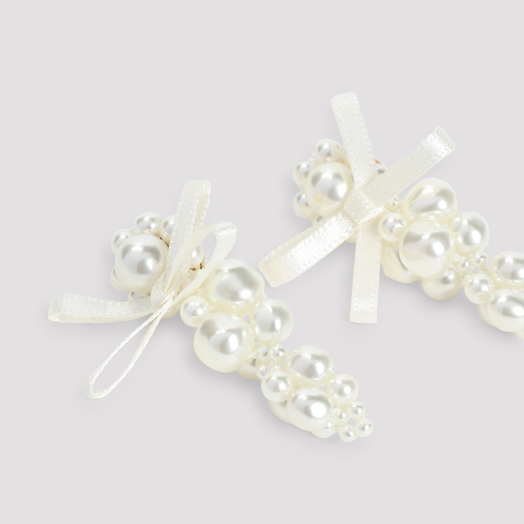 Simone Rocha Petit Bow Detail Cluster Earrings Women - 3