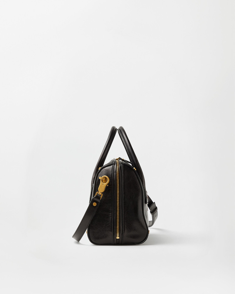 VERSACE Roomy Leather Boston Bag outlook
