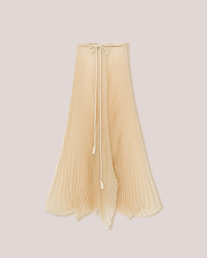 BEEJA - Pleated midi skirt - Cream 1