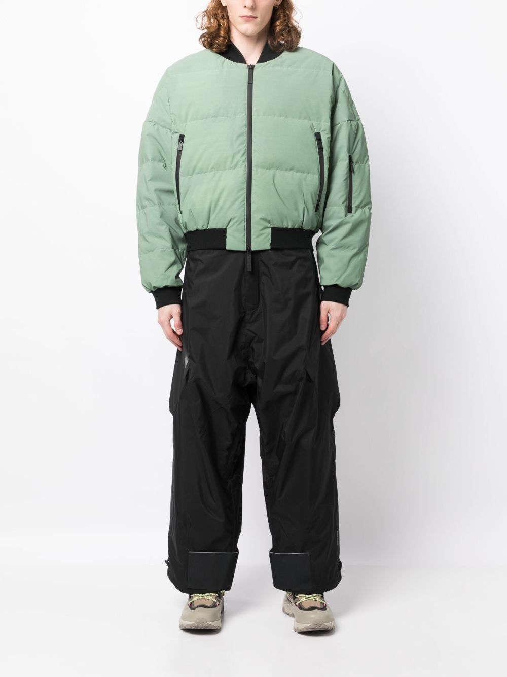 reflective bomber padded jacket - 2