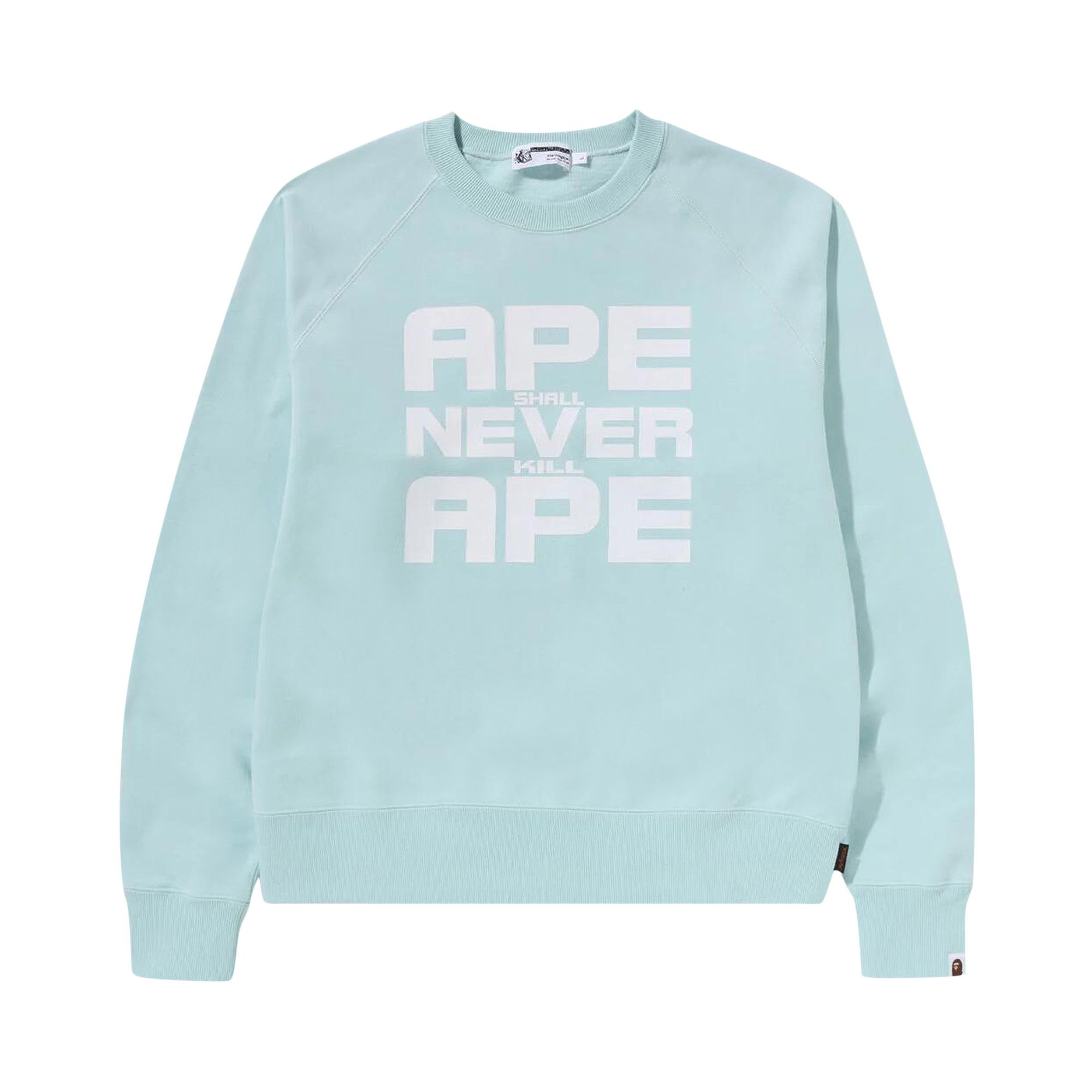 BAPE Ape Shall Never Kill Ape Crewneck 'Sax' - 1