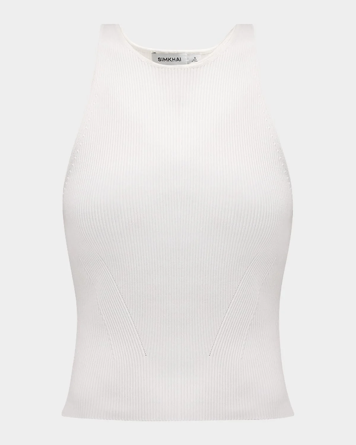Reza Ribbed Racerback Tank Top - 1