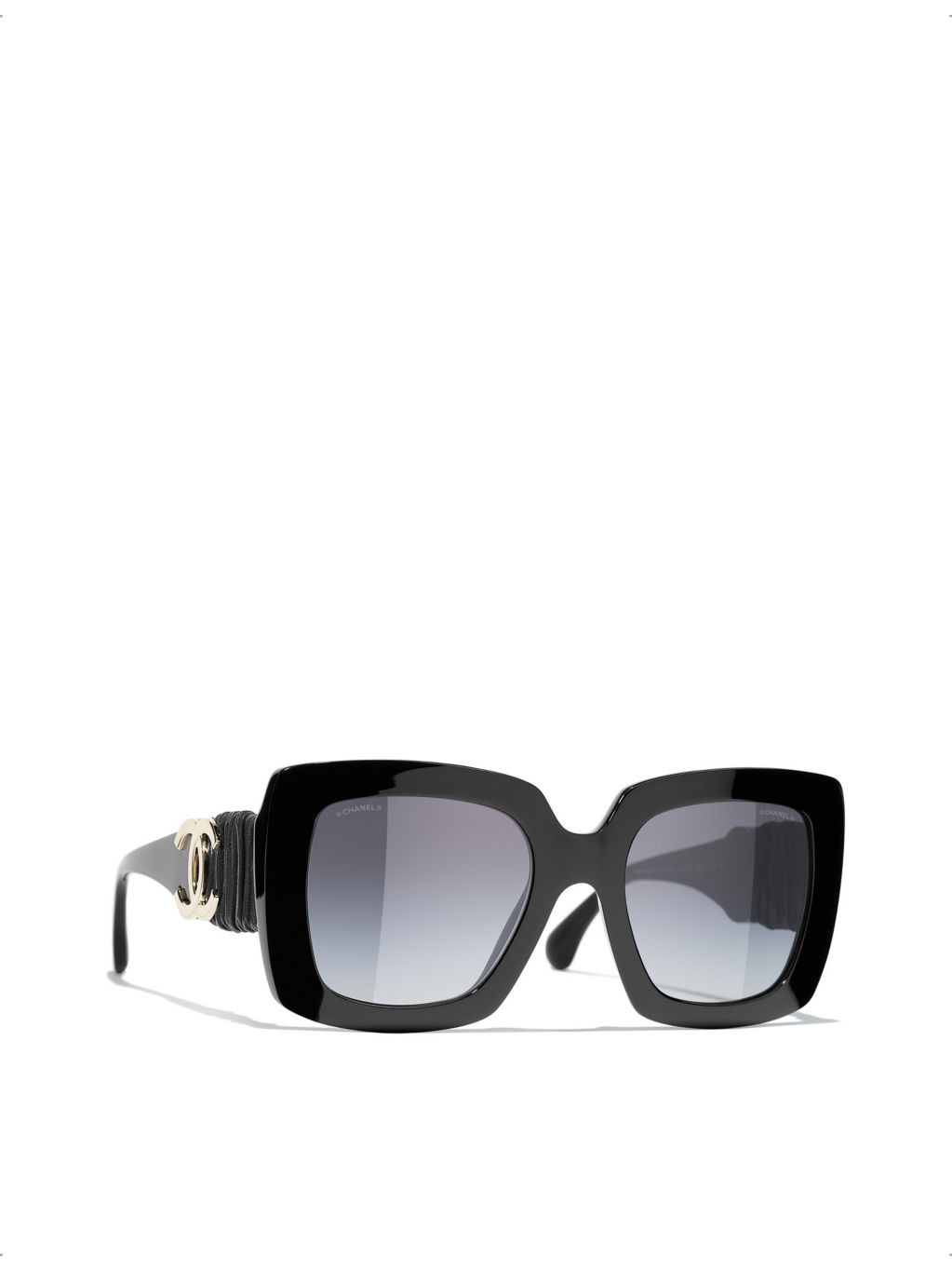 CH5474Q square-frame leather and acetate sunglasses - 2