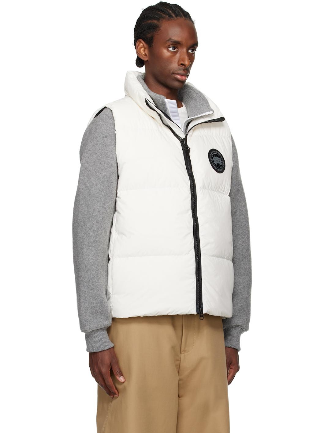 White 'Black Label' Lawrence Puffer Down Vest - 2