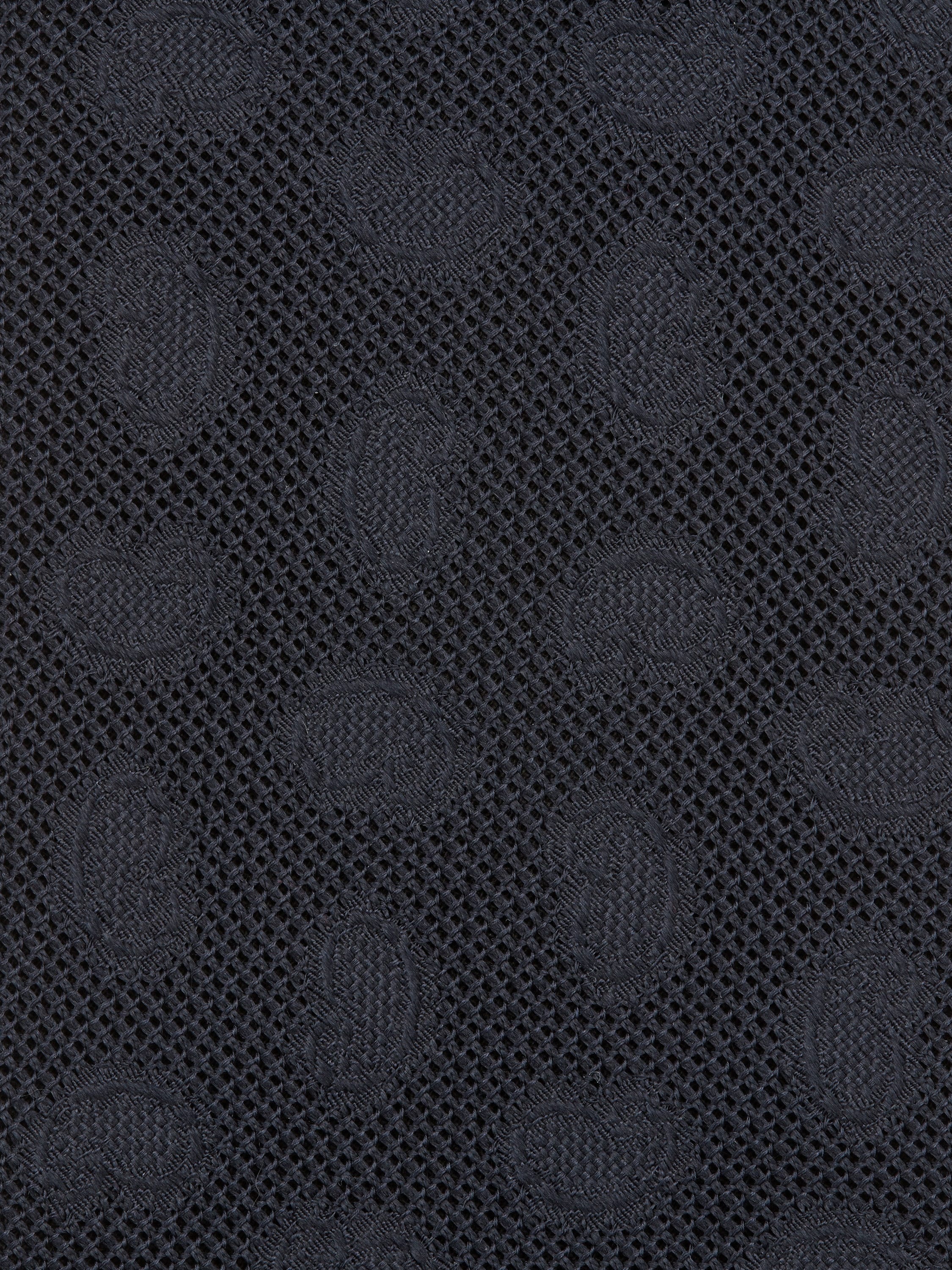 DARK BLUE SILK TIE - 2
