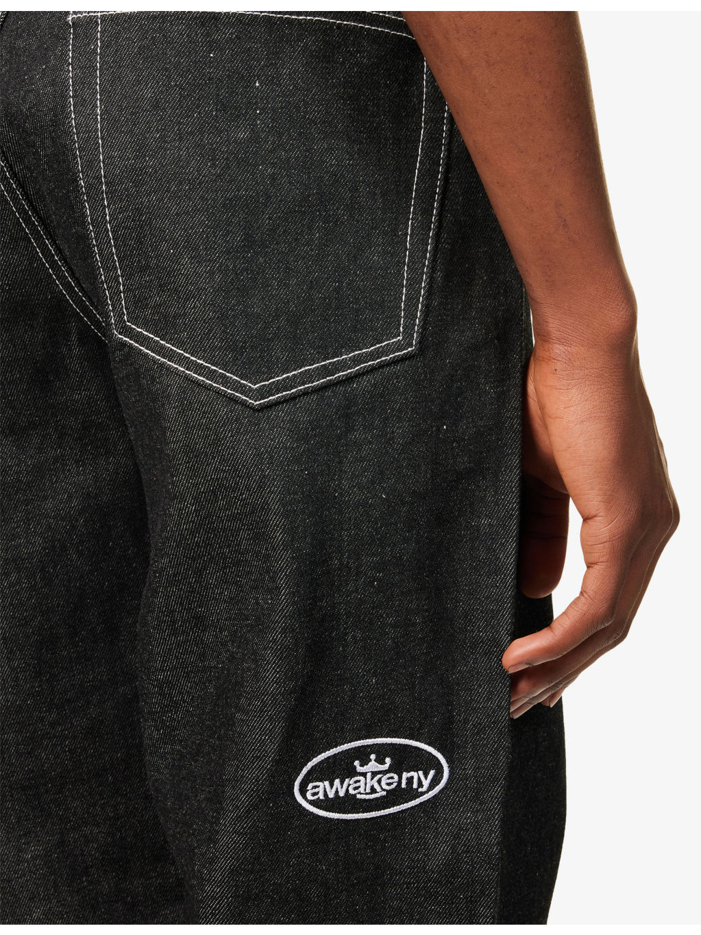 Five Pocket 100 Baggy-Fit Denim Jeans - 6