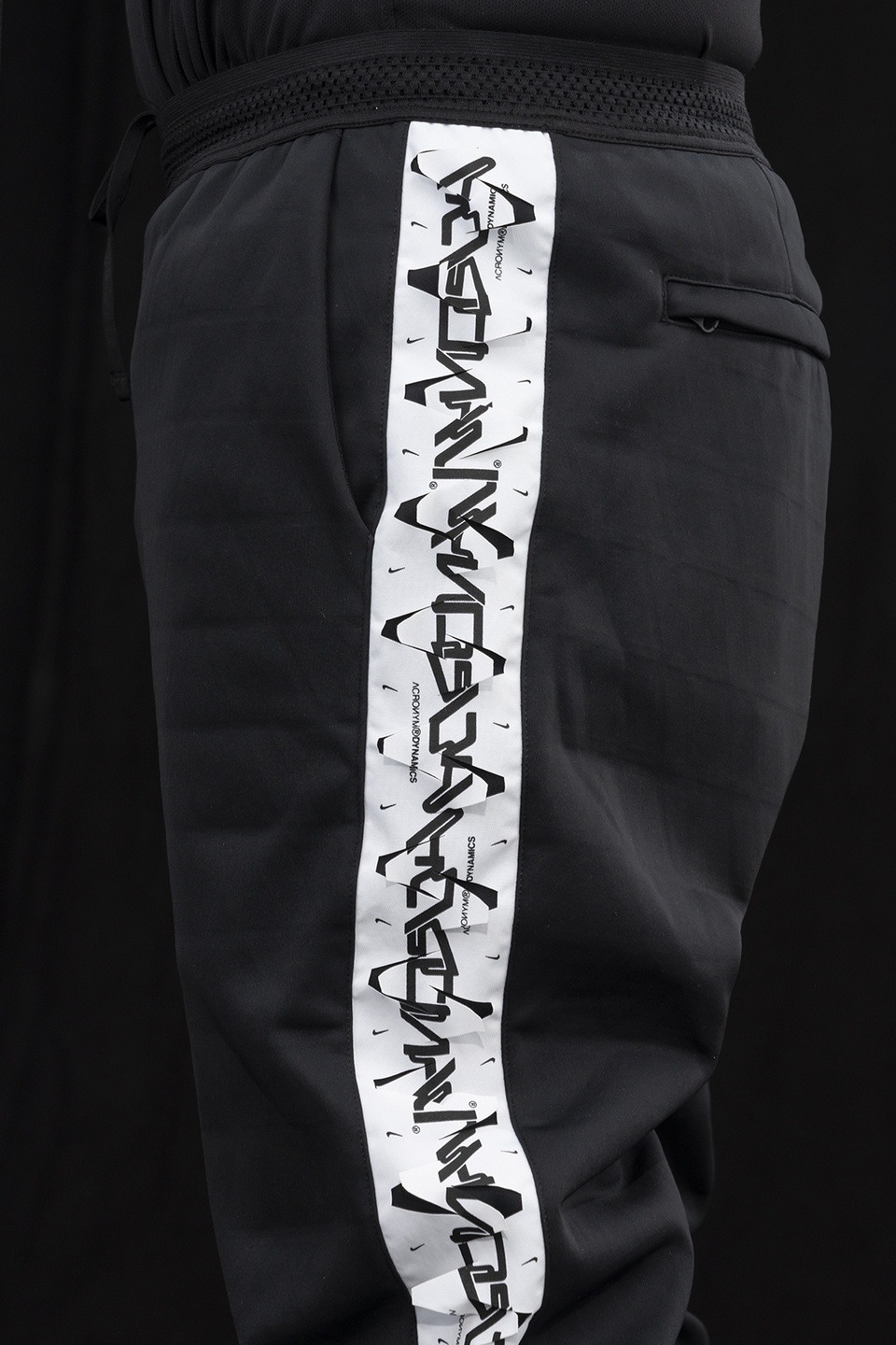 GGG-P1-010 Nike® Acronym® Track Pant Knit Black/White - 17