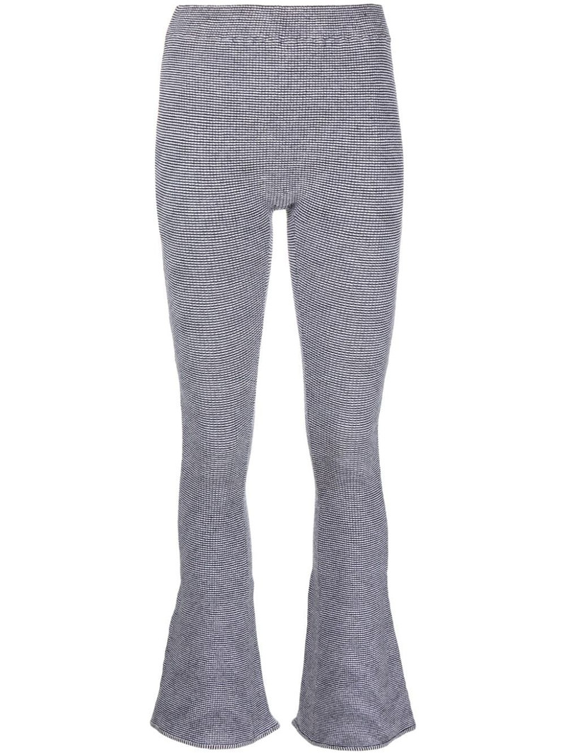 Tent mid-rise flared trousers 1