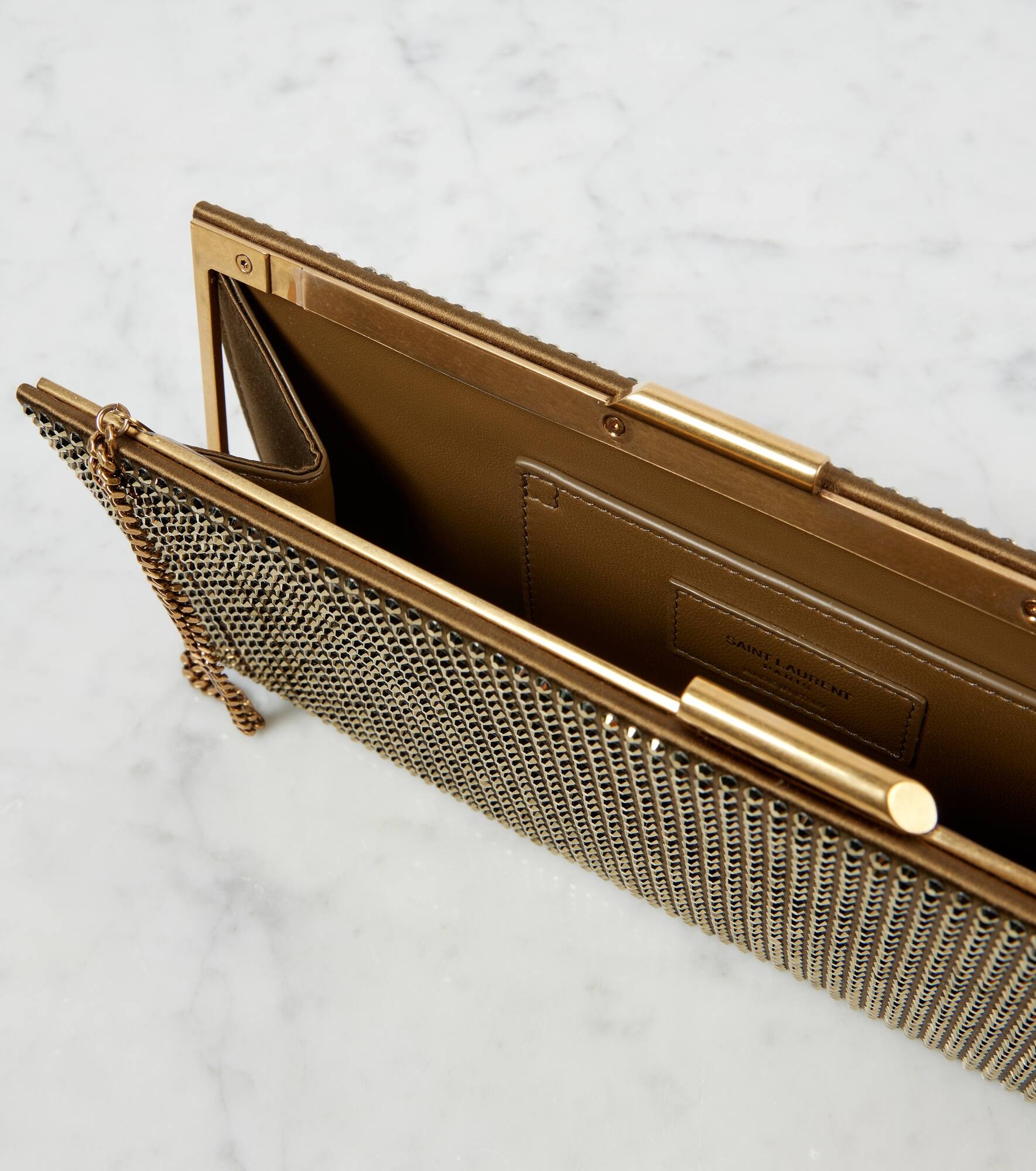 Midnight Small crystal-embellished clutch - 3