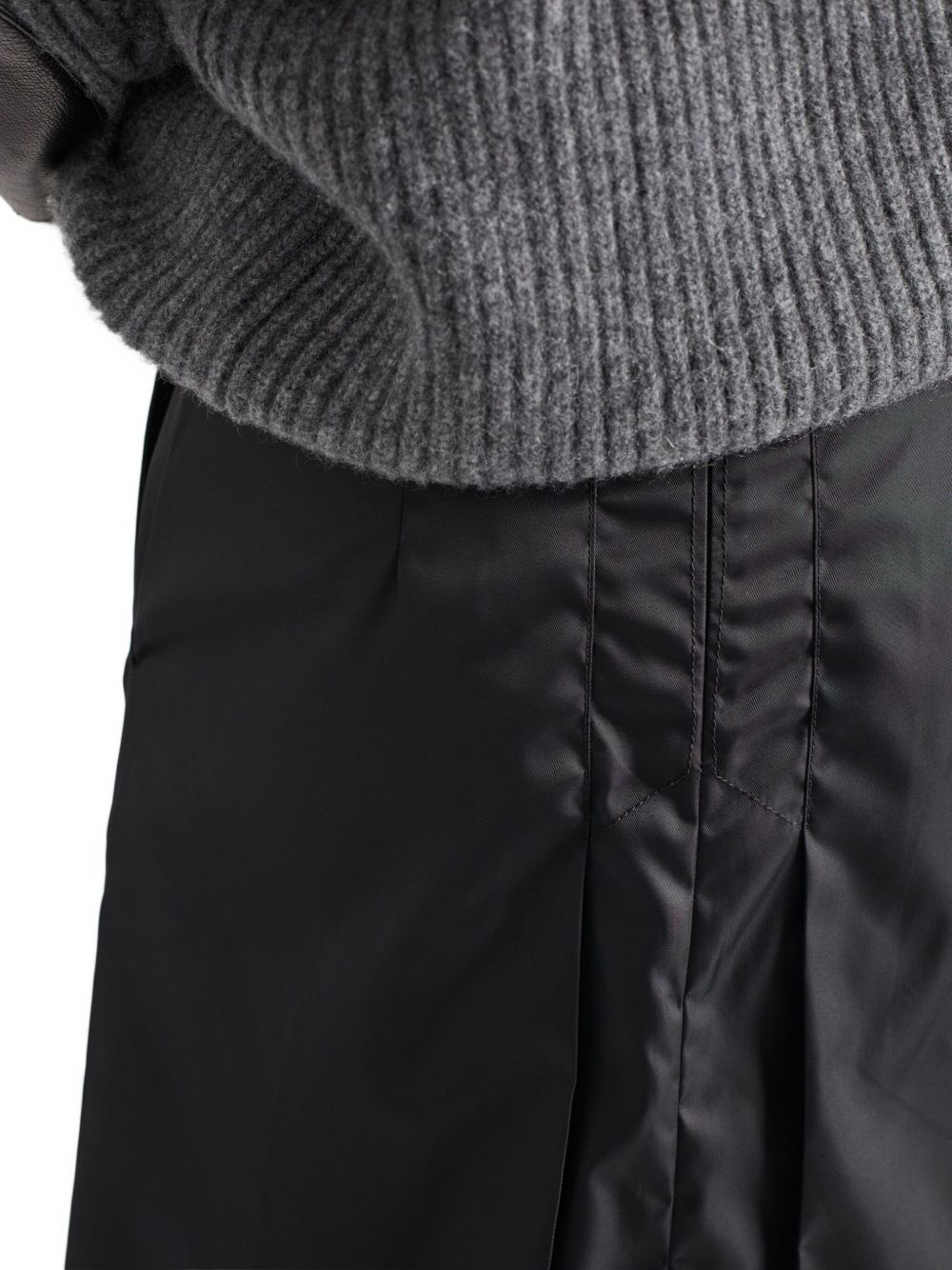 Re-Nylon flared skirt - 5