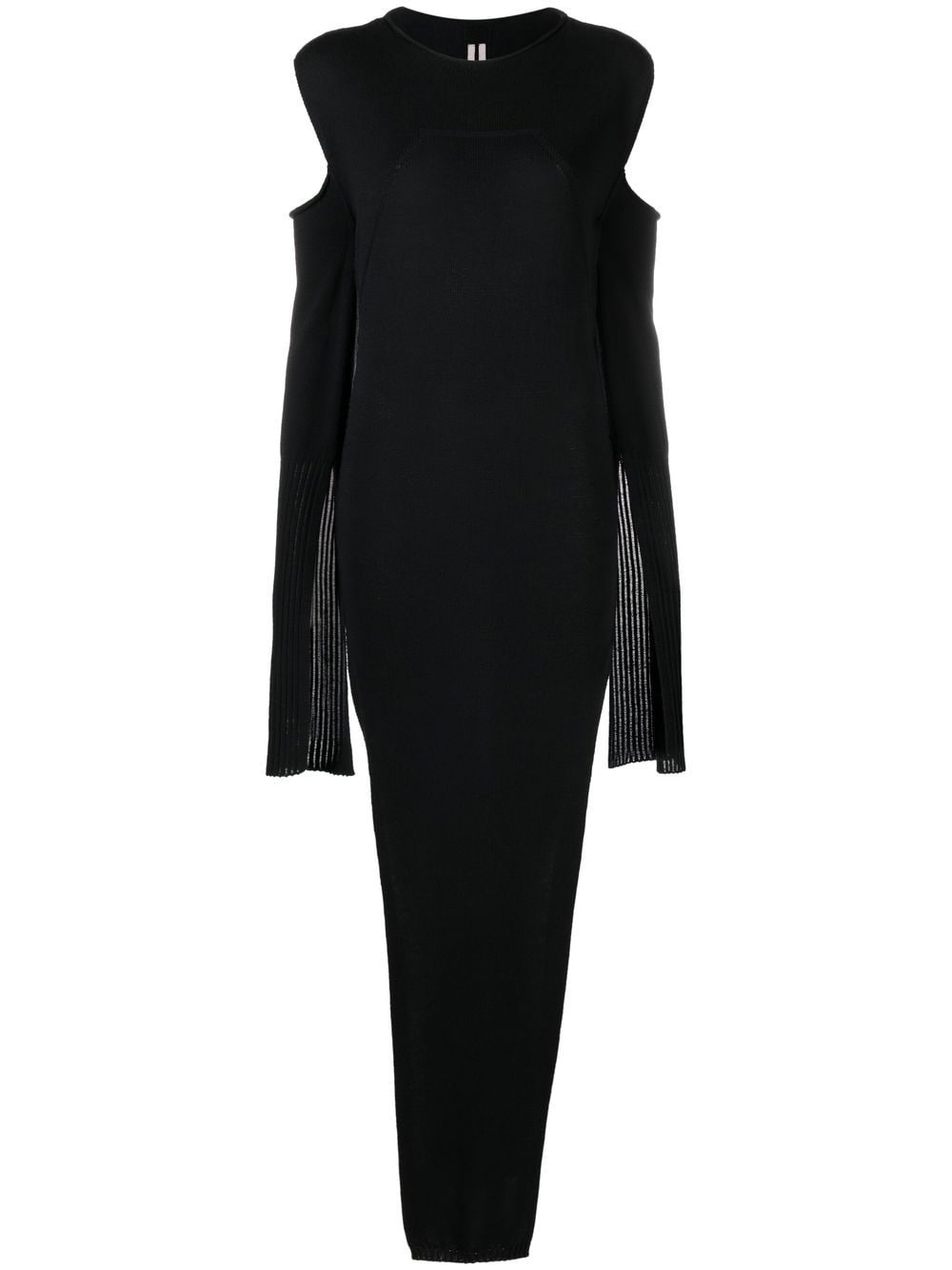 cape-sleeve knit dress - 1