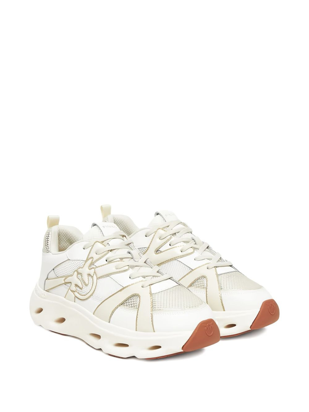 mesh-panels low-top sneakers - 2