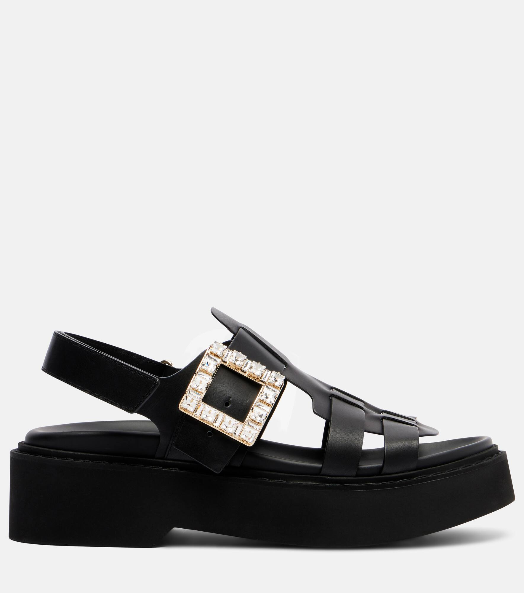 Viv' Rangers leather platform sandals - 4