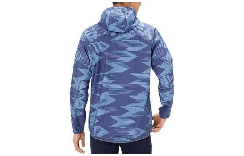 ASICS Packable Graphic Jacket Asia Sizing 'Thunder Blue' 2011D013-401 - 2