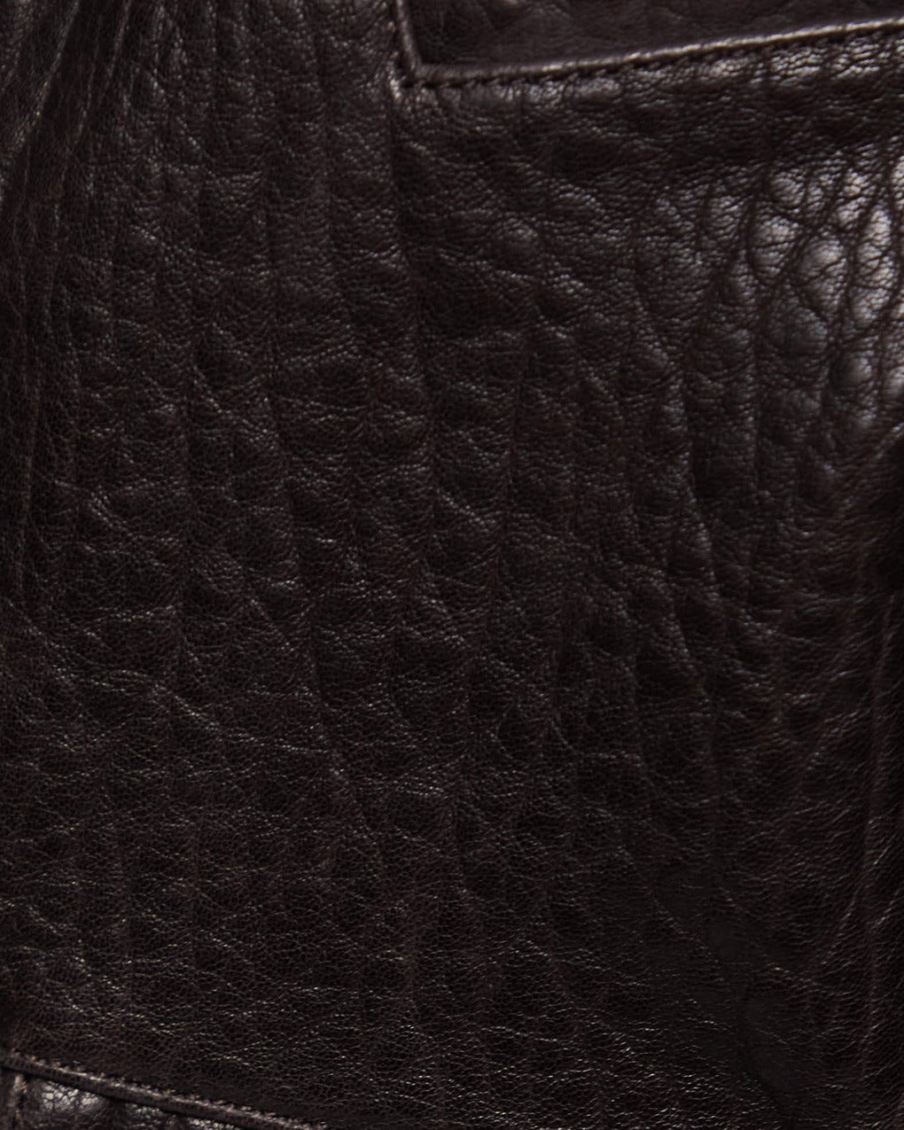 Jacket Biker Leather Dark brown - 6