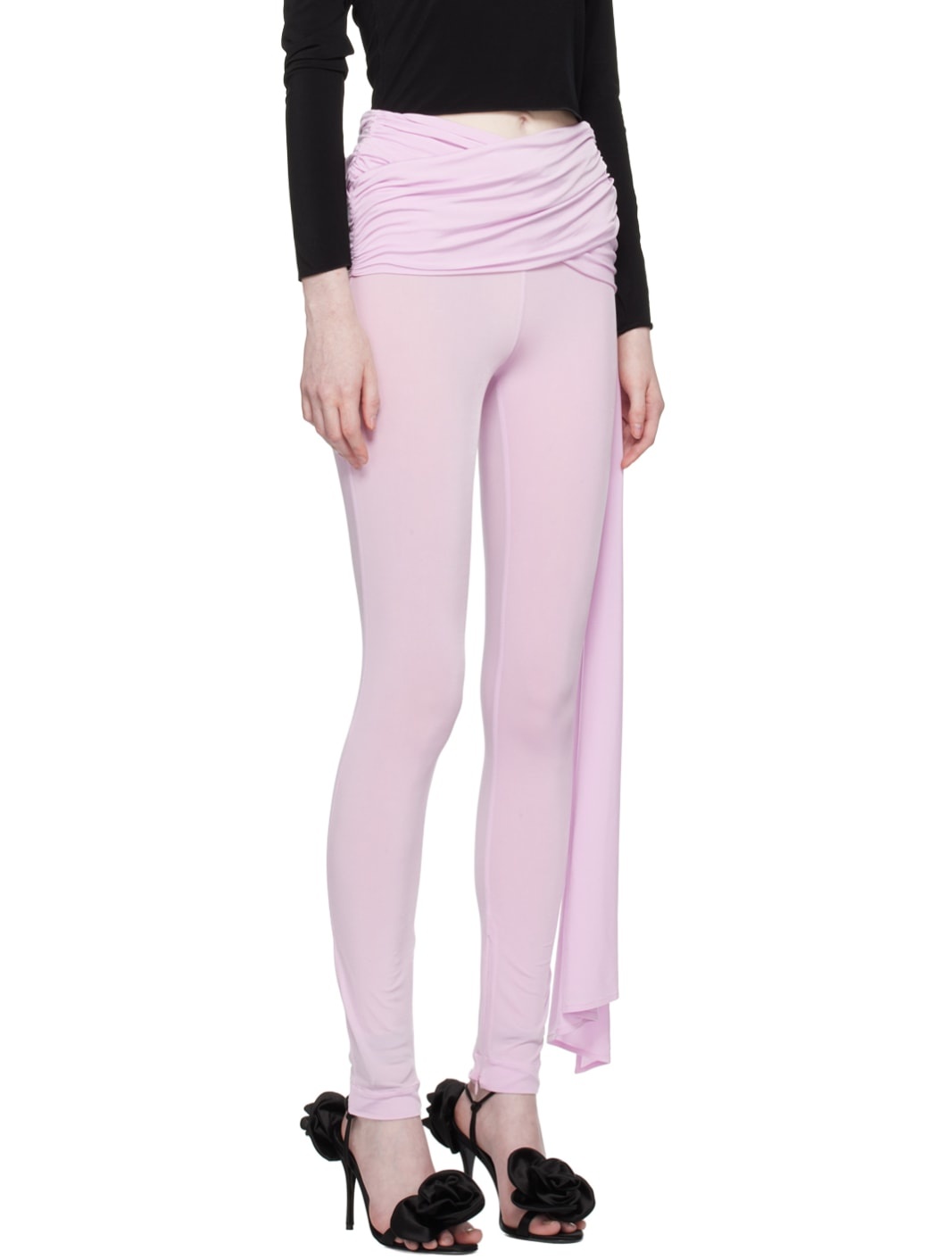 Pink Layered Leggings - 2