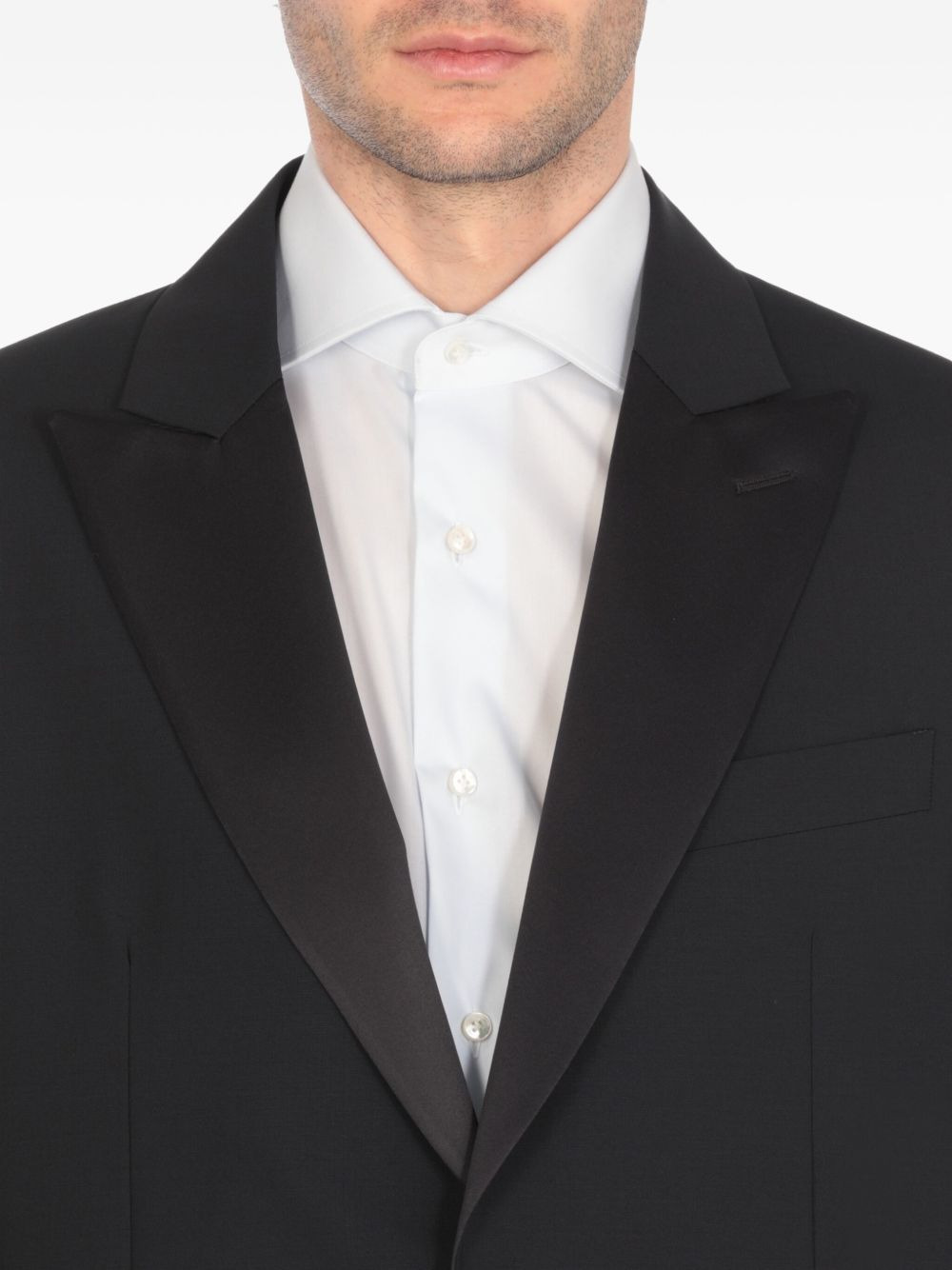 peak-lapel single-breasted suit - 4