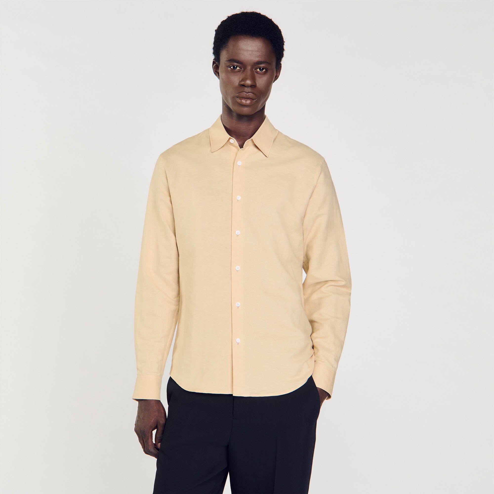 COTTON AND LINEN SHIRT - 5