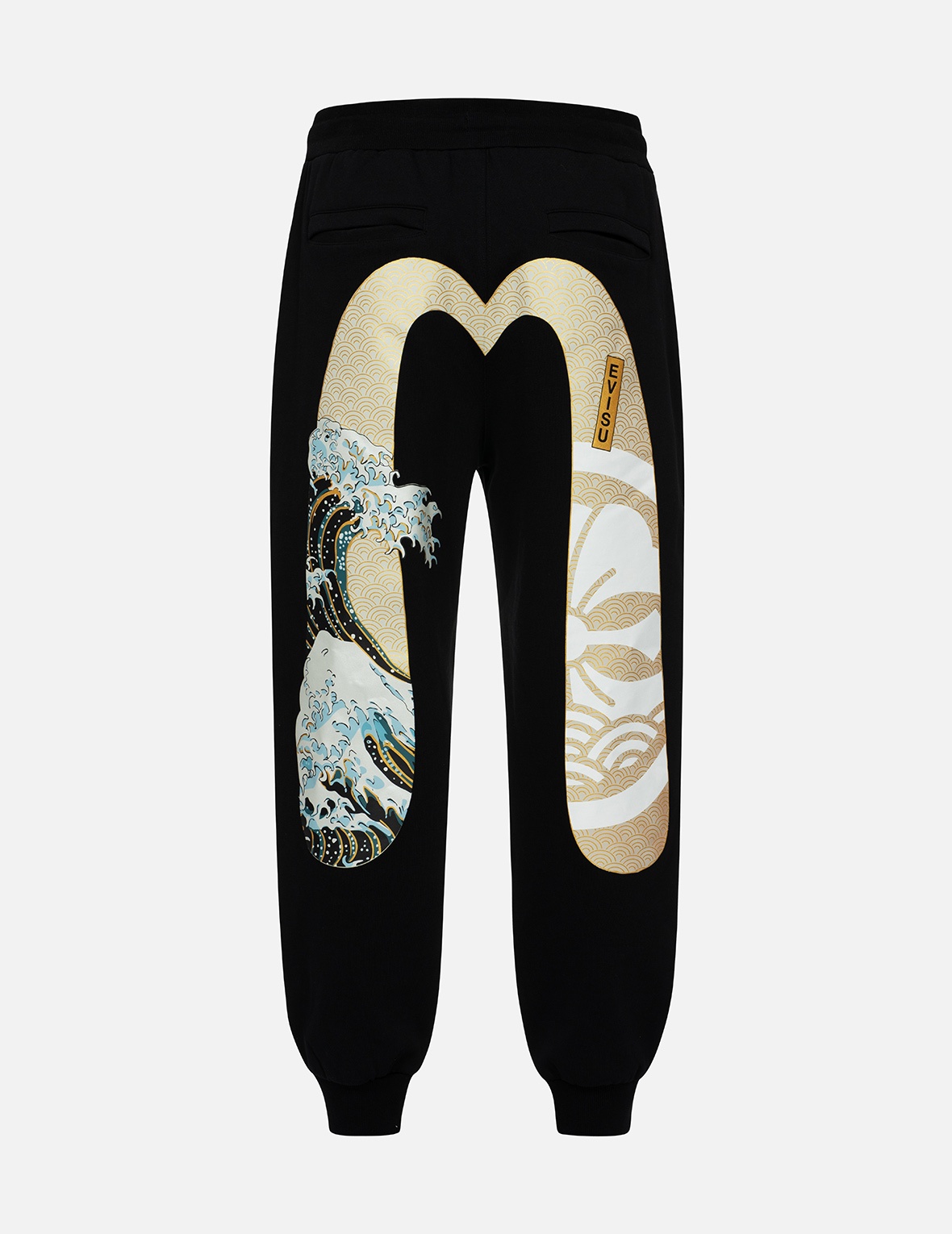 KAMON AND THE GREAT WAVE DAICOCK PRINT RELAX FIT SWEATPANTS - 1