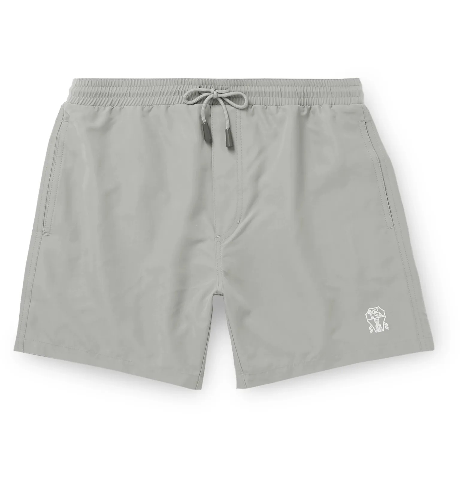 Mid-Length Logo-Print Swim Shorts - 9