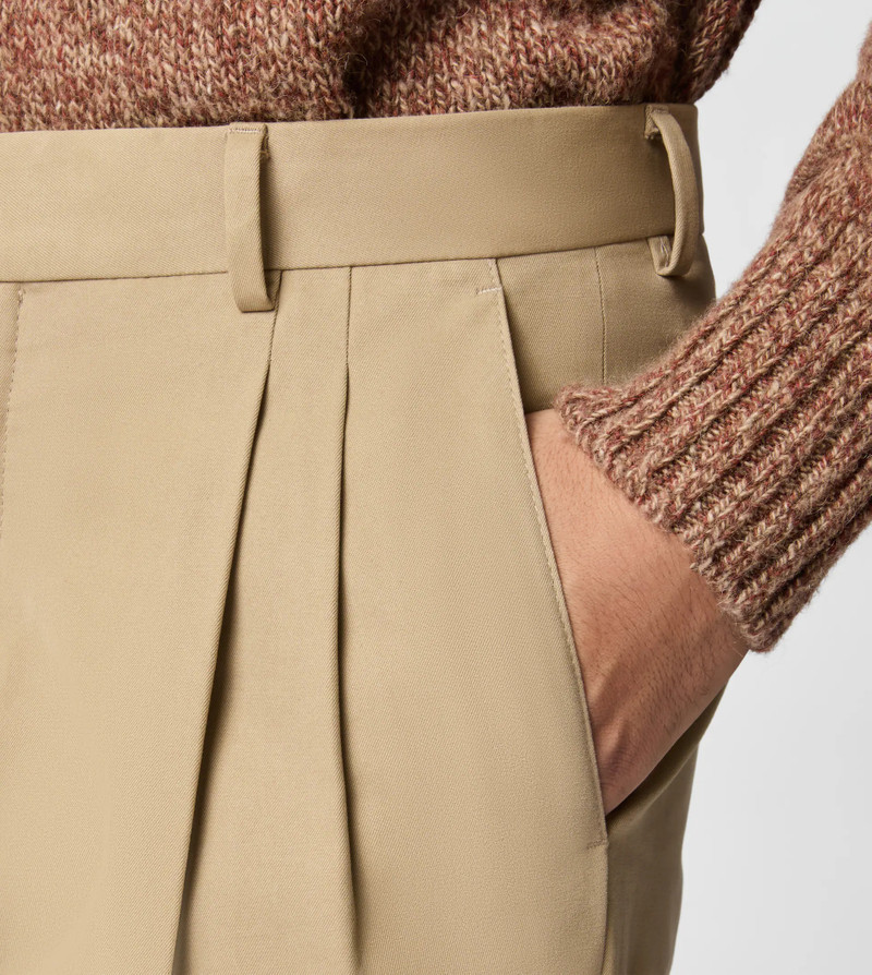 PANTS IN GABARDINE - BEIGE 3