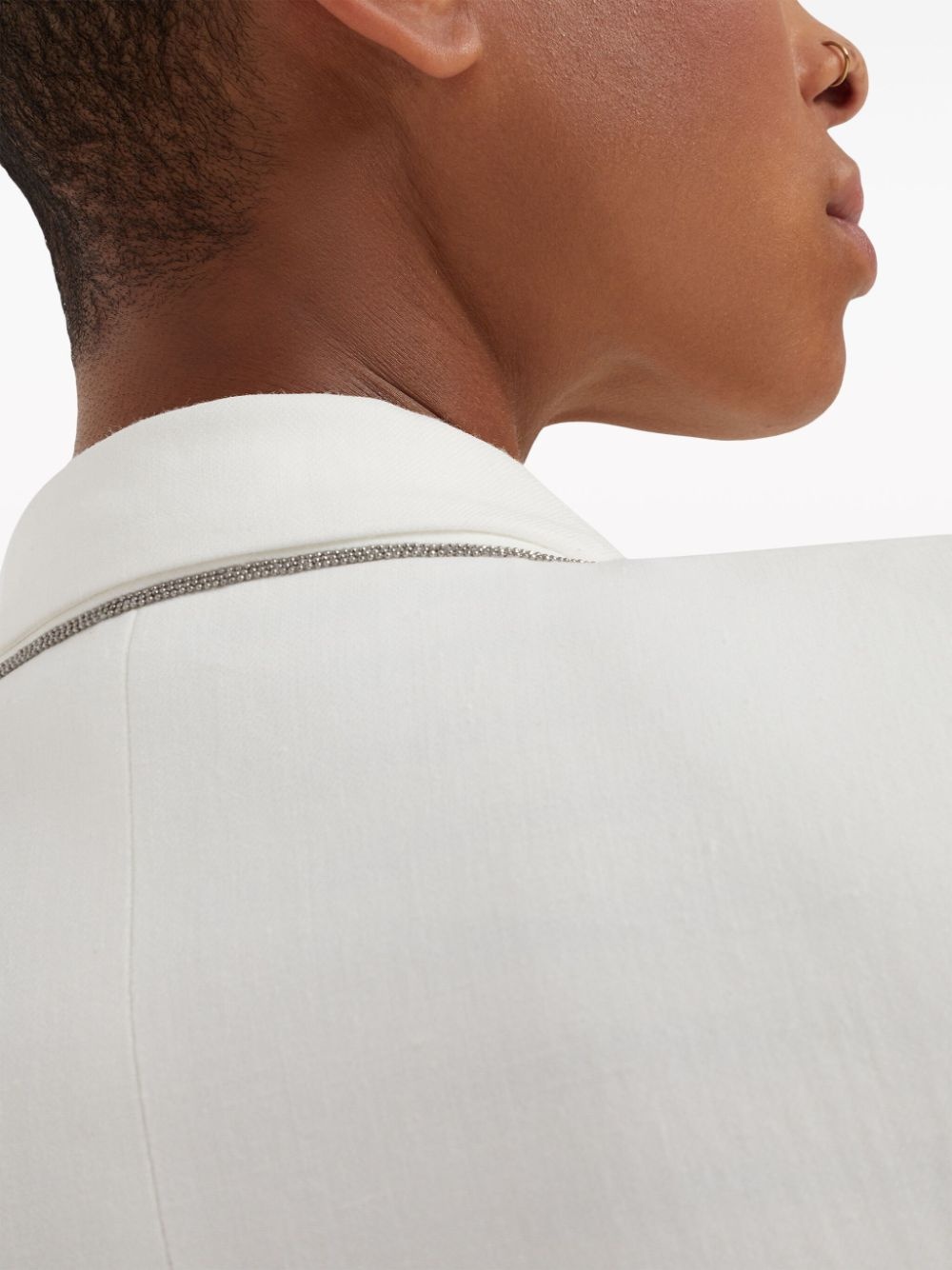 peak-lapels single-breasted blazer - 5