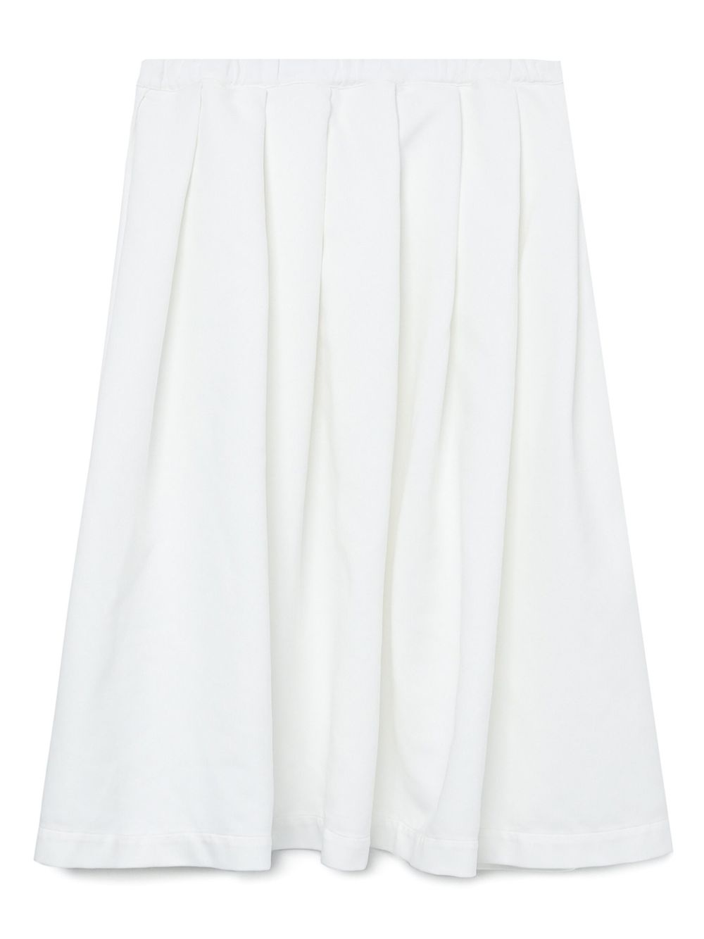 ruffle-detail pleated midi skirt - 6