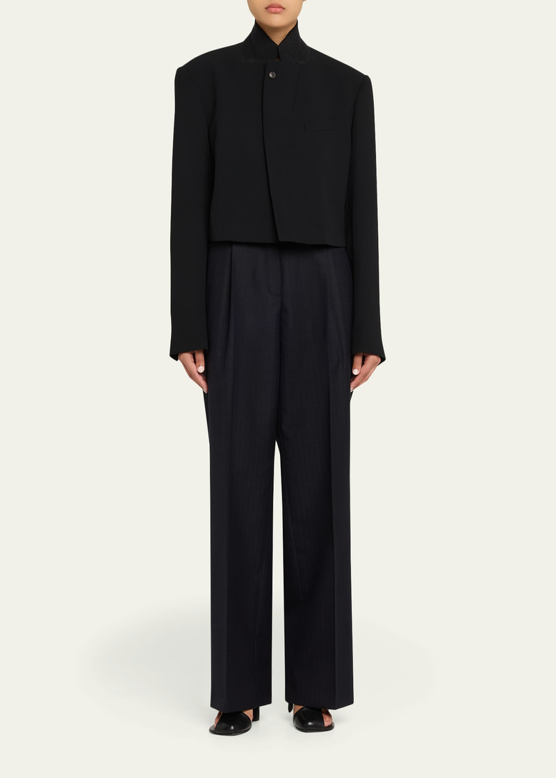 Dries Van Noten Baftan Crop Open-Front Jacket outlook