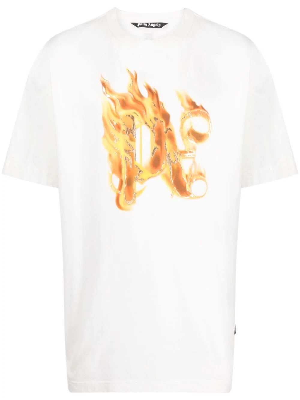 Burning monogram t-shirt - 1