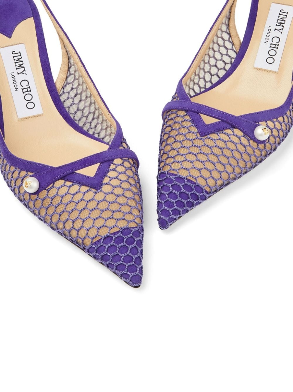 Amita 45mm fishnets sandals - 5