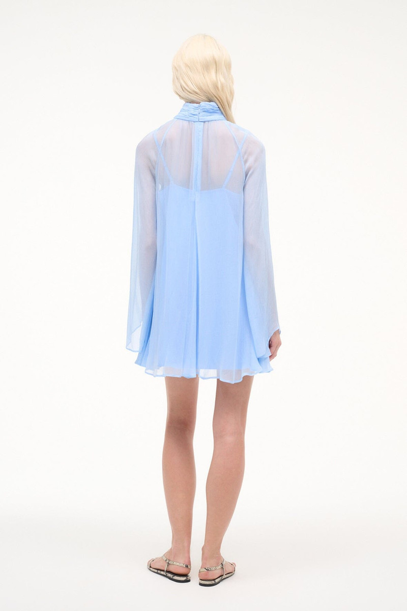 STAUD ESTHER MINI DRESS CLEAR BLUE 4