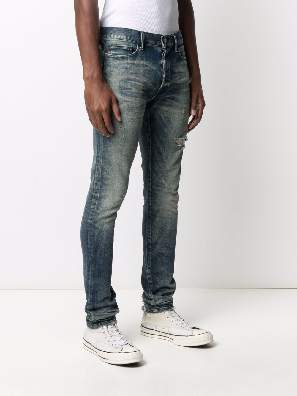 mid-rise skinny jeans - 3