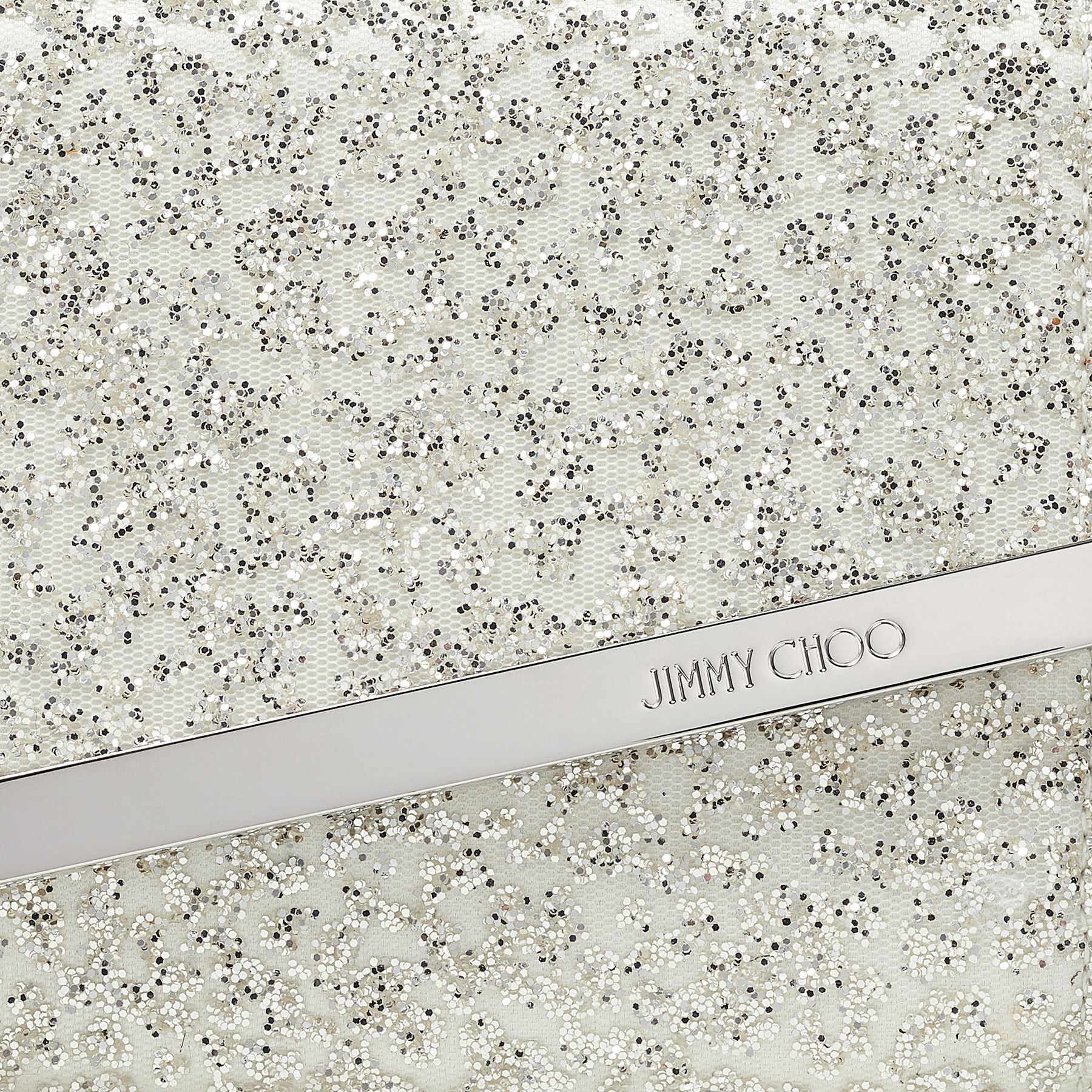 Emmie
Ivory Glitter Tulle Clutch Bag - 4