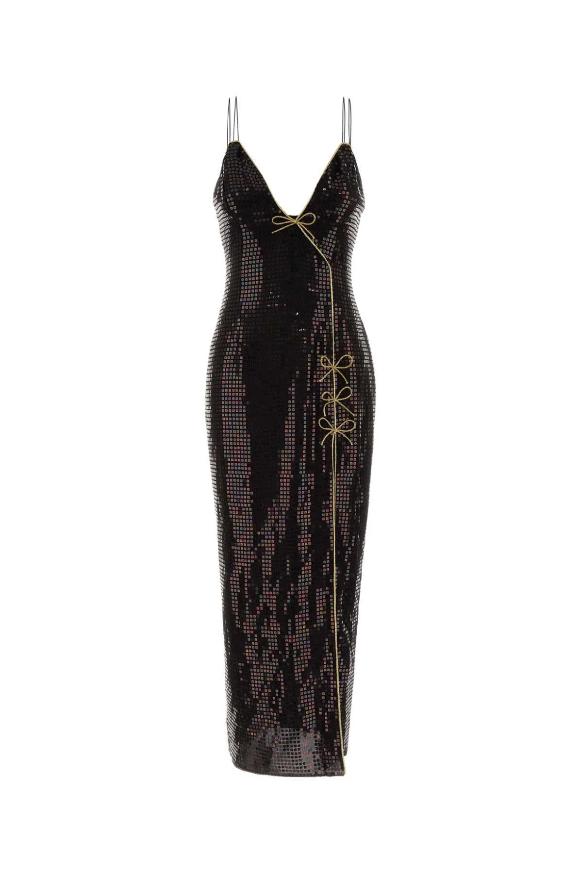 Alessandra Rich Women Embellished Stretch Silk Dress - 1