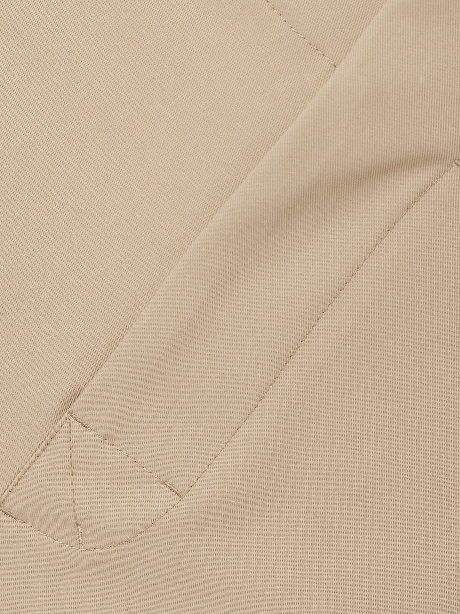 Cotton-twill barrel-leg pants Beige - 5