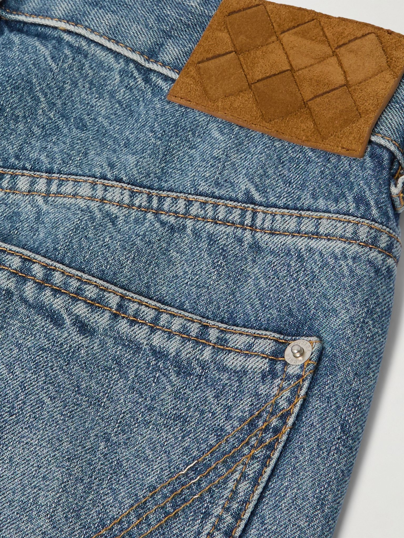 High-rise straight-leg jeans Mid denim - 6