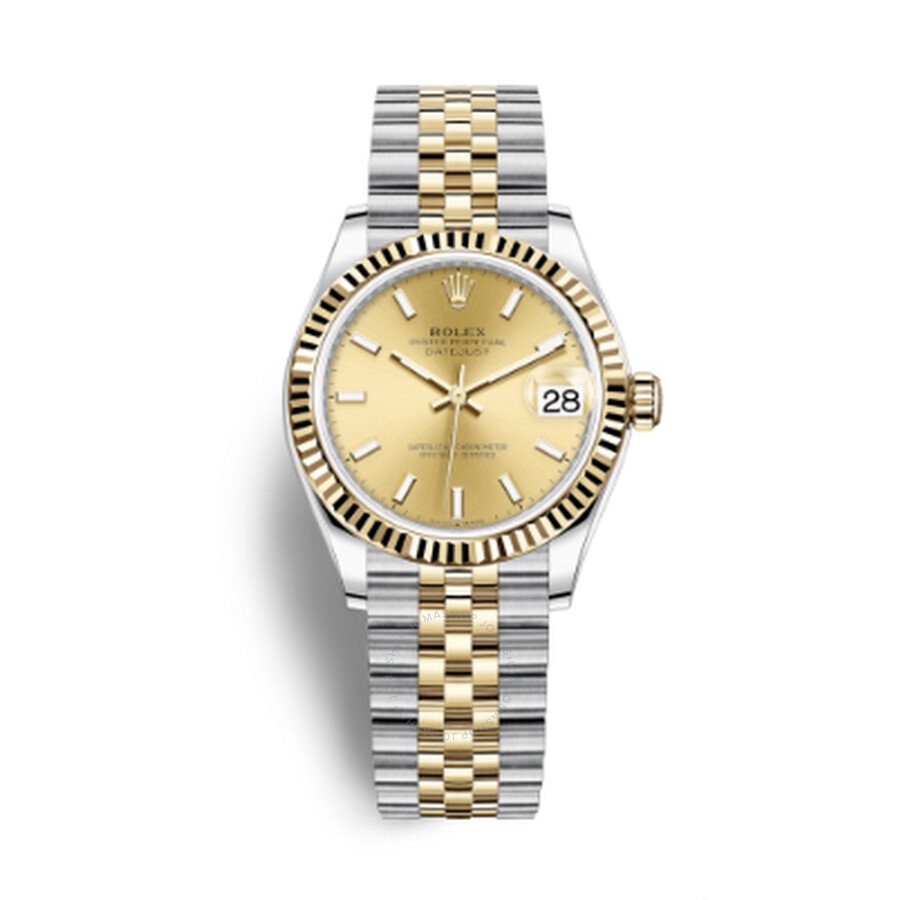 Rolex Datejust 31 Champagne Dial Automatic Ladies Steel and 18kt Yellow Gold Jubilee Watch 278273CSJ - 1