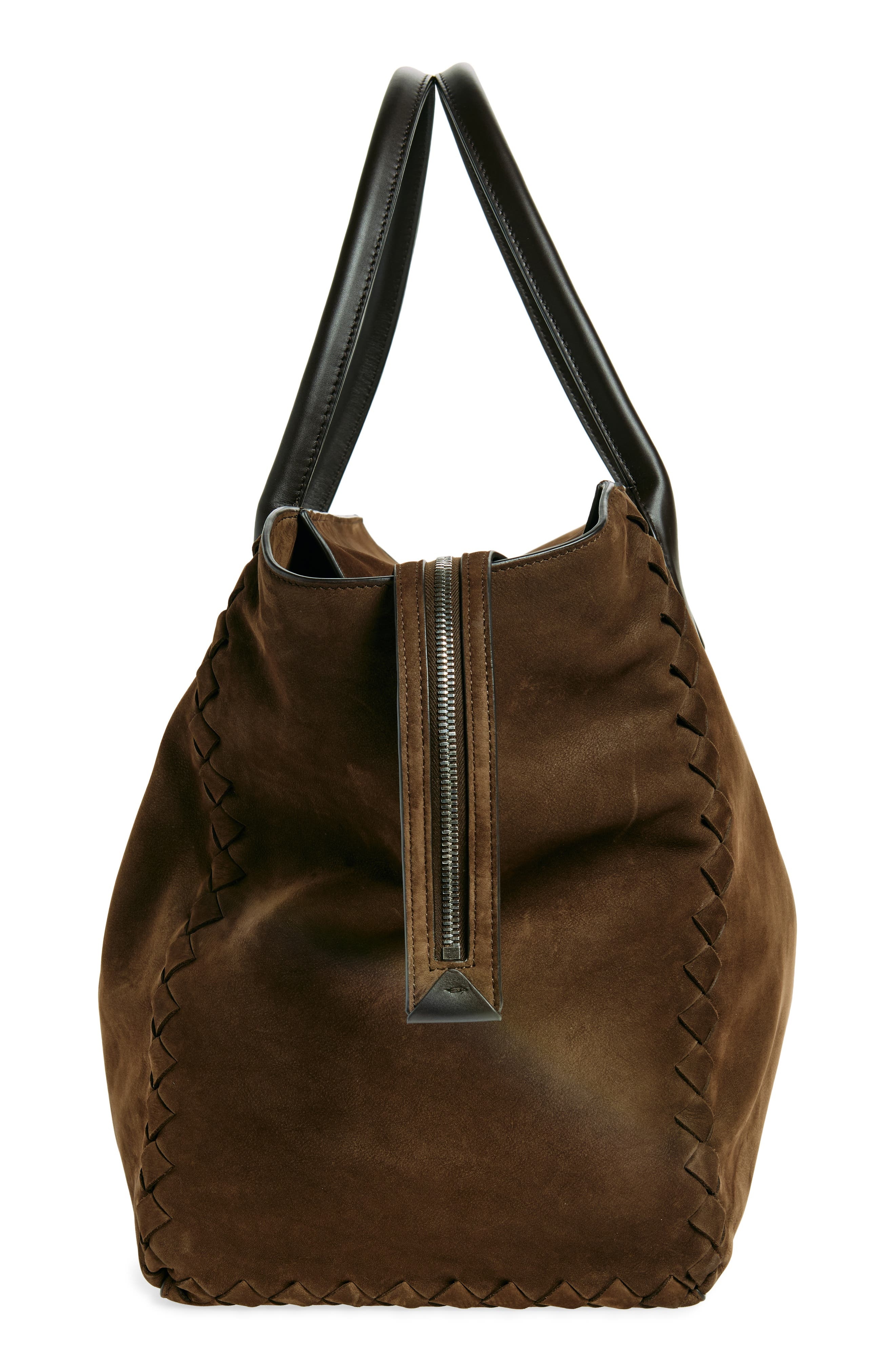 Bottega Veneta Large Zipped Cabat Nubuck Leather Tote in 2145 Fondant/Silver at Nordstrom - 4