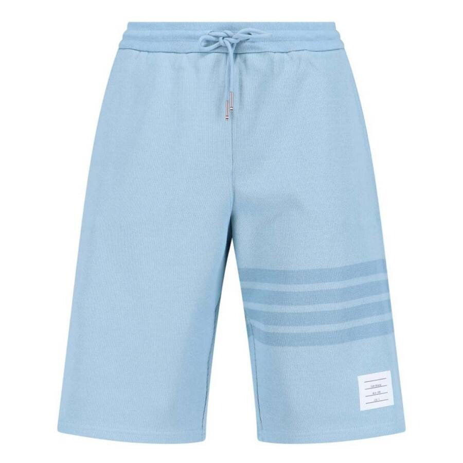 Thom Browne 4-Bar Double Face Knit  Sweatshorts - 5
