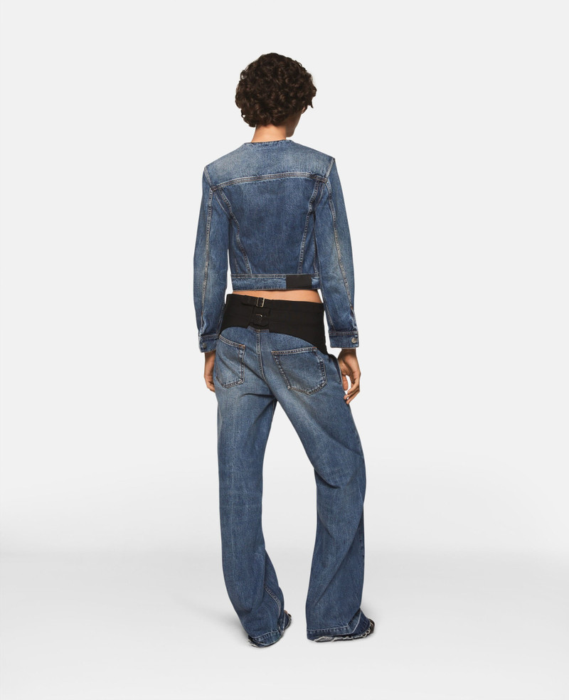 Tuxedo-Inspired Denim Jacket 3