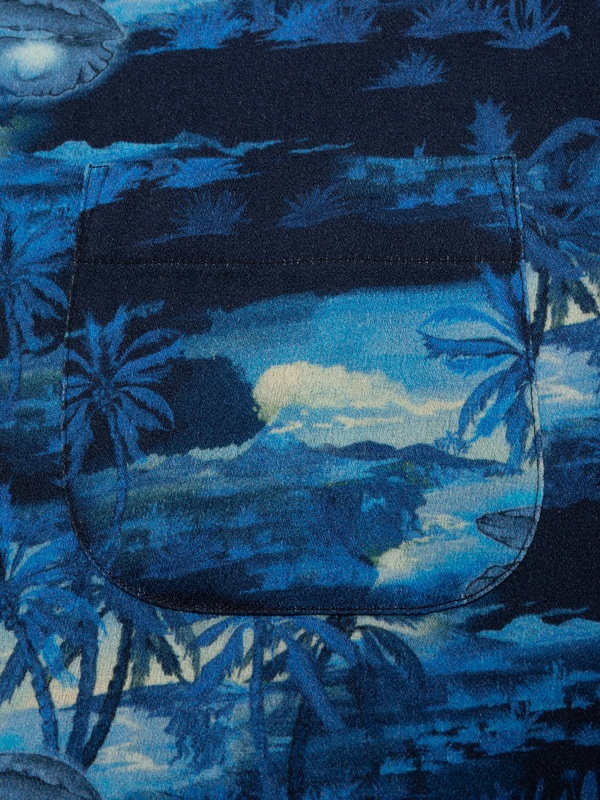 Arvid Pearls Hawaii Shirt Blueberry - 2