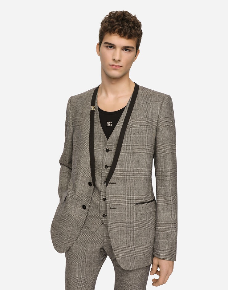 Glen plaid wool Martini-fit suit - 5
