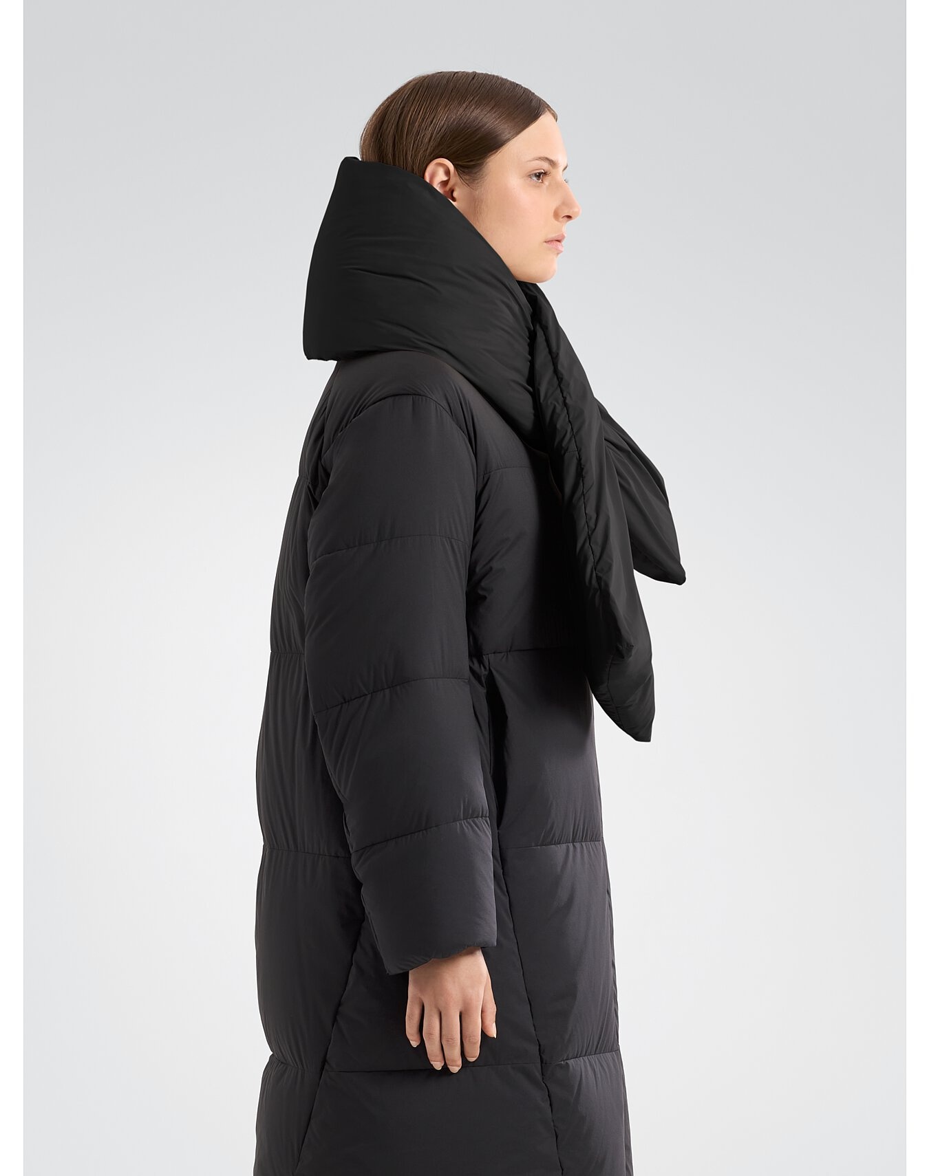 小物 VEILANCE Conduit Down Scarf Veilance Conduit Down Scarf Black | havenshop | REVERSIBLE