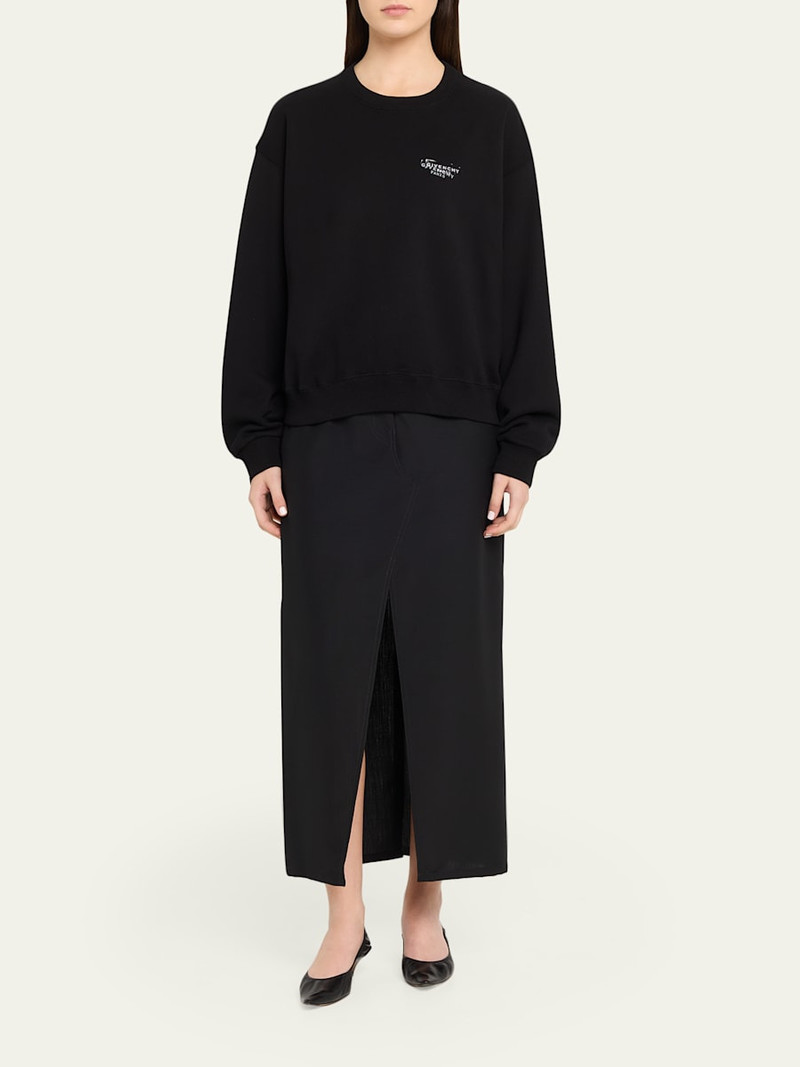 Givenchy Double Logo Stamp Crewneck Sweatshirt outlook