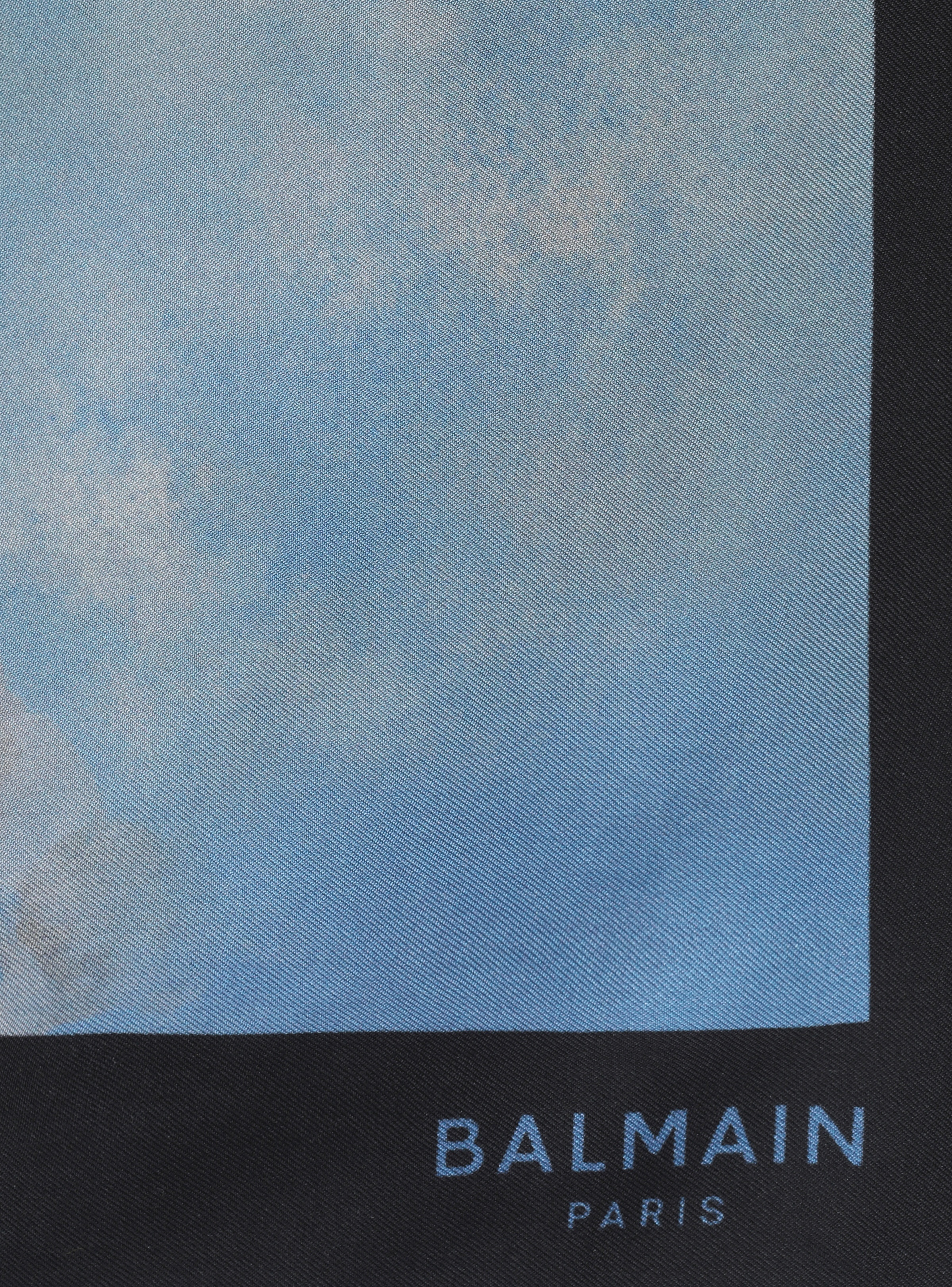 Sky printed silk scarf - 3