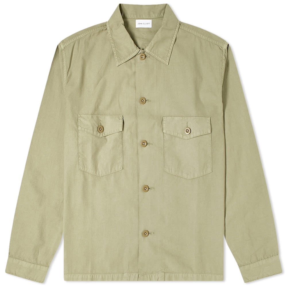 John Elliott Back Sateen Military Work Shirt - 1